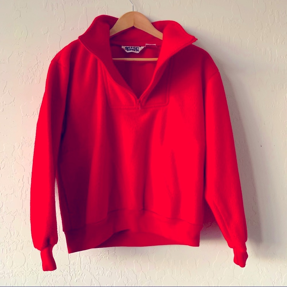 Vintage fleece 1/2 zip pullover by Gerard Work